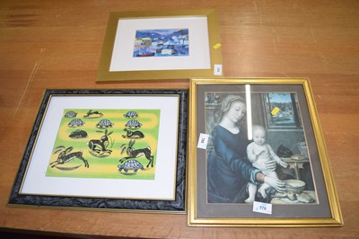 Lot 685 - Group of three pictures