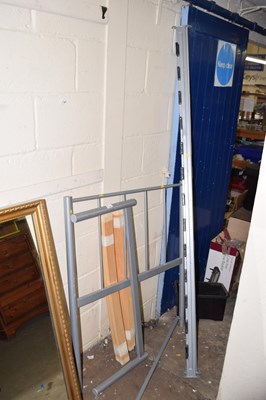 Lot 738 - A metal single bed frame