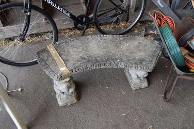 Lot 329 - Concrete garden bench
