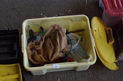 Lot 338 - Box of various garage clearance items