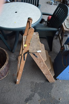 Lot 360 - Small wooden stepladder