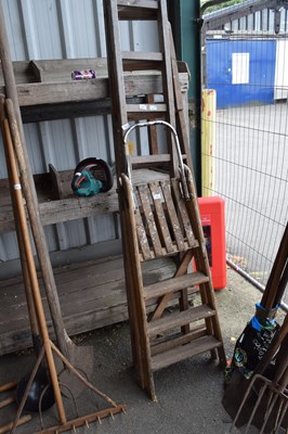 Lot 383 - Two stepladders
