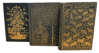 Lot 466 - DECORATIVE CLOTH FEMALE AUTHORS / ILLUSTRATED...