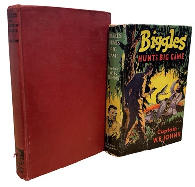 Lot 367 - CAPT. W E JOHNS: 2 Titles: BIGGLES HUNTS BIG...