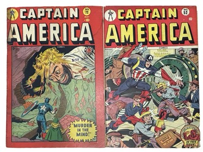 Lot 10 - CAPTAIN AMERICA, #52 and 72, 1942