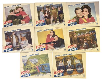 Lot 125 - A set of eight colour lobby cards for Caught...