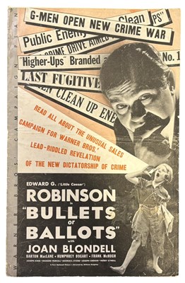 Lot 134 - An original Press Book for Bullets or Ballots,...