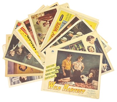Lot 128 - A collection of various lobby cards for films...