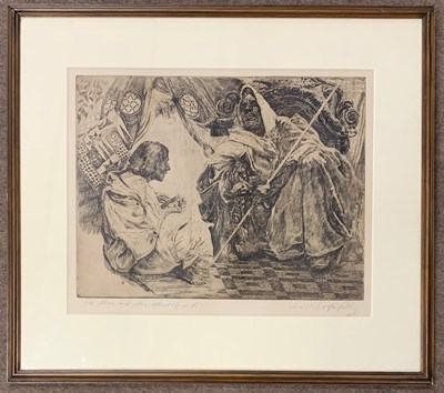 Lot 32 - Erich Wolfsfeld (German,1884-1956), "Saul...