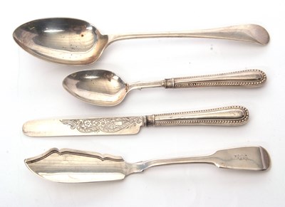 Lot 8 - Mixed Lot: An Edwardian silver Old English...