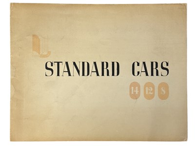 Lot 975 - Standard Cars Brochure. The Standard Motor...