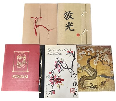 Lot 730 - JAPAN. Five volumes, nicely bound. Including;...