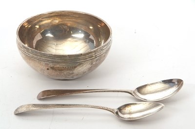 Lot 29 - Mixed Lot:  A George V silver bowl, hallmarked...