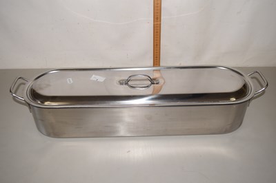 Lot 3 - A steel fish kettle