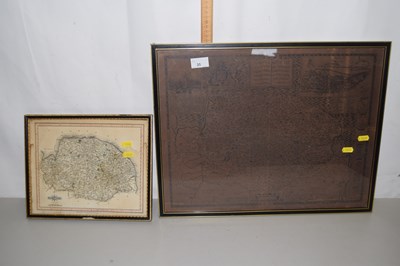 Lot 35 - Two framed maps of Norfolk