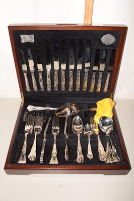 Lot 144 - A canteen of silver plated cutlery
