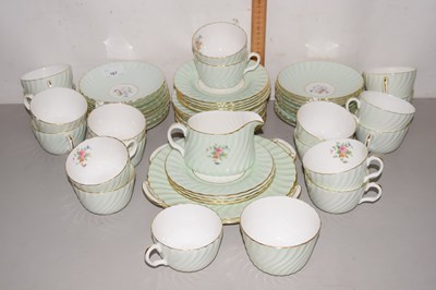 Lot 167 - Quantity of Minton floral decorated tea wares