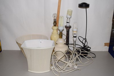 Lot 186 - Mixed Lot: Table lamps to include a silver...