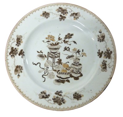Lot 200 - A Chinese porcelain large plate Qianlong...