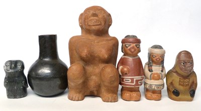 Lot 208 - Further group of Inuit carved terracotta...