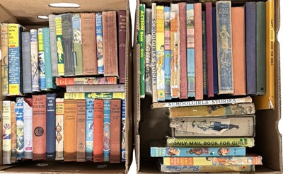 Lot 836 - FOUR BOXES: Mixed vintage girl's annuals and...