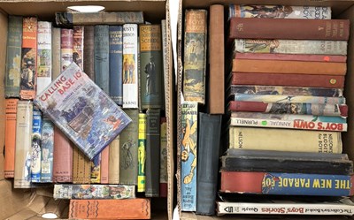 Lot 843 - FOUR BOXES: Vintage boy's storybooks and...