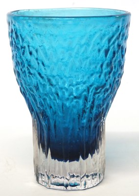 Lot 225 - A blue glass Art Glass vase, probably...