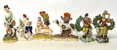 Lot 254 - A group of Staffordshire and Pearl ware...