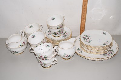 Lot 210 - A quantity of Colclough floral decorated tea...