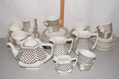 Lot 211 - Quantity of Adams Sharon pattern tea wares