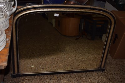 Lot 212 - Victorian dome top over mantel mirror set in a...