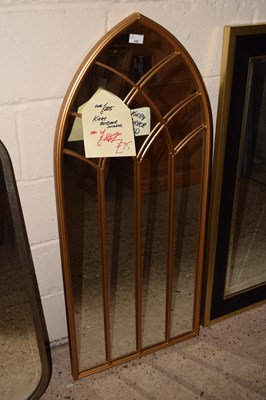 Lot 240 - Modern Kirby outdoor mirror of gothic arch form