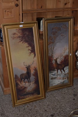 Lot 243 - A pair of late 19th or early 20th Century oil...