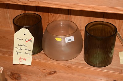 Lot 245 - A pair of Neular candle holders and a further...