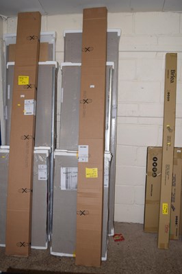 Lot 250 - Flat pack Memphis two door slider wardrobe (5...