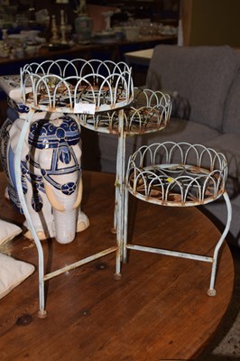 Lot 263 - Metal three tier plant stand