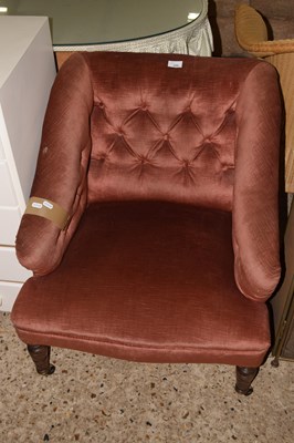 Lot 269 - Late Victorian button back armchair