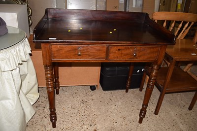 Lot 274 - A Victorian mahogany galleried two drawer side...