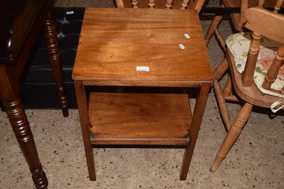 Lot 275 - A square mahogany two tier lamp table