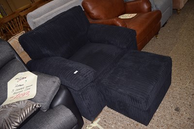Lot 287 - An as new corduroy finish large armchair and...