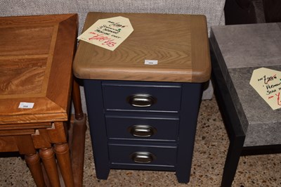 Lot 309 - A Southwold three drawer bedside chest