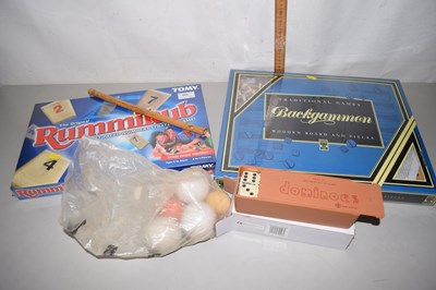 Lot 532 - As new backgammon and Rummikub games together...