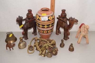 Lot 544 - Mixed Lot: Model camels, terracotta pottery...