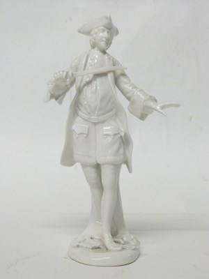 Lot 277 - A Nymphenburg white porcelain figure of a...