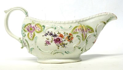 Lot 280 - An 18th Century Derby porcelain sauceboat with...