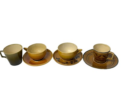 Lot 284 - Quantity of Linthorpe pottery cups and saucers,...