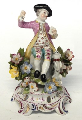 Lot 286 - A 19th Century Bow porcelain type figure on...