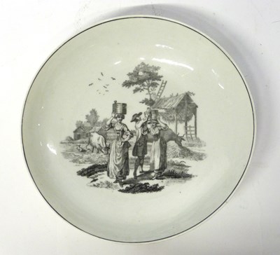 Lot 288 - An 18th Century Worcester porcelain saucer...