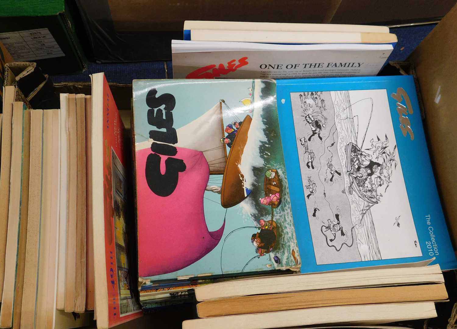 Lot 550 - Box: GILES CARTOON ANNUALS