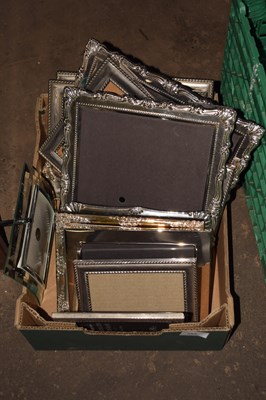 Lot 585 - Box of silver plated photograph frames